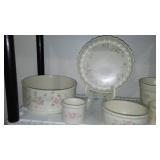 Pfaltzgraff Ceramic Tea Rose with Basket Weave Texture..