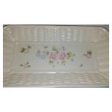 Pfaltzgraff Ceramic Tea Rose with Basket Weave Texture..