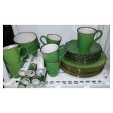 Collection of Pfaltzgraff  and Winget Dinnerware and More.