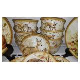 Collection of Pfaltzgraff  and Winget Dinnerware and More.