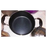 Assorted Cookware Collection including Pots, Pans, and Kettles