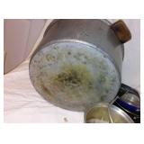 Assorted Cookware Collection including Pots, Pans, and Kettles