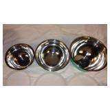Set of 7 Stainless Steel and Mixing Bowls with Plastic Lids