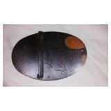 Vintage Denver Stock Show 1981 Copper Belt Buckle with Horse Design