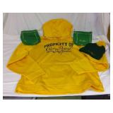 Crown Royal Yellow Hoodie with Matching Beanie and Two Pouches - Size XL