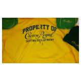 Crown Royal Yellow Hoodie with Matching Beanie and Two Pouches - Size XL