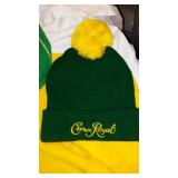 Crown Royal Yellow Hoodie with Matching Beanie and Two Pouches - Size XL