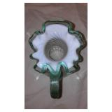 Fenton Glass Meadow Beauty Opalescent Swirl Optic 7.5 Inch Tall