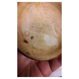 Pair of Vintage Rocky Mountain Pottery Romco Faux Wood Grain Handcrafted Ceramics Vases with Green Interiors