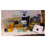 Mixed Lot of Office Supplies and Organizers Including Neat Scanner