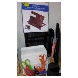 Mixed Lot of Office Supplies and Organizers Including Neat Scanner