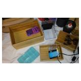 Mixed Lot of Office Supplies and Organizers Including Neat Scanner