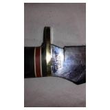 Vintage Hunting Knife with Leather Sheath by Western