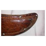 Vintage Hunting Knife with Leather Sheath by Western