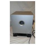 Yamaha Subwoofer and ORUM ROHN Speakers.