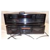 ONKYO Cassette and 6 Disc CD Player.