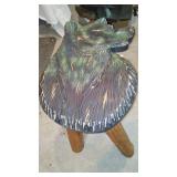 Wood Carved Bear Stool.