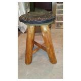 Wood Carved Bear Stool.