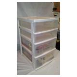 Storage Bins 4-5 Drawers (2) With Vintage Cards.