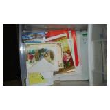 Storage Bins 4-5 Drawers (2) With Vintage Cards.