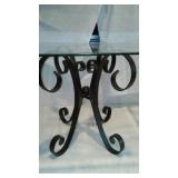 Metal and Glass End Tables.