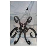 Metal and Glass End Tables.