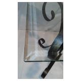 Metal and Glass End Tables.