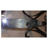 Metal and Glass End Tables.