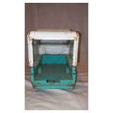 Vintage 1960s Turquoise Tonka Camper Pickup Truck.