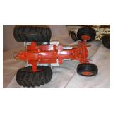 Case Metal Tractor, Tru Scale Square Baler, and Gambles Truck.