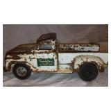 Case Metal Tractor, Tru Scale Square Baler, and Gambles Truck.