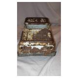 Case Metal Tractor, Tru Scale Square Baler, and Gambles Truck.