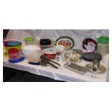 Tote Full of Storage Containers.