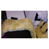 Storage containers and Laundry Basket.