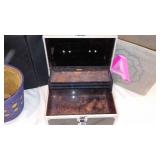 Storage containers and Laundry Basket.