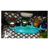 Storage Plastic Milk Crates (6) with contents.