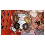 Storage Plastic Milk Crates (6) with contents.