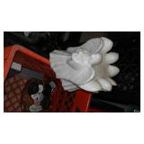 Storage Plastic Milk Crates (6) with contents.