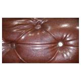 Faux Leather Button Tufted Chaise Lounge Chair