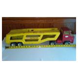 Vintage Tonka Car Carrier and Truck.