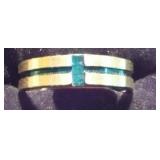 Blue And Gray Ribbon Band.