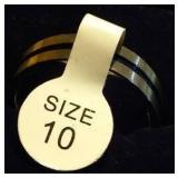 Blue And Gray Ribbon Band.