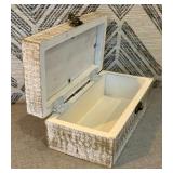 Two Decorative Distressed Style Dresser Boxes