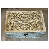 Two Decorative Distressed Style Dresser Boxes