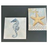 Two Seaside Motif Canvas Prints