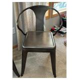 Four Tabouret Metal Chairs