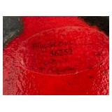 Cardinal Motif Glass Plate by Fusion