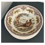 Assorted Pheasant and Grouse Motif Plates, Bowls and Glasses
