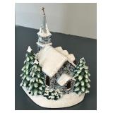 Two Thomas Kinkade Village Houses including Thomas Kinkade