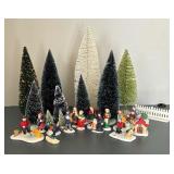 Holiday Village Trees and Figurines